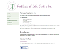 Tablet Screenshot of fullnessoflife.org